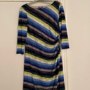 Stretchy lined figure flattering fun dress